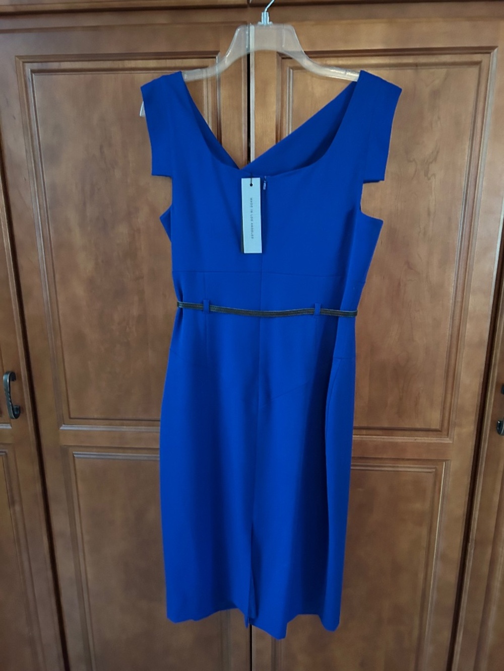 New Black Halo Blue Dress Size 12 - Picture 3 of 5